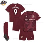 Manchester City HAALAND 9 Ausweichtrikot-Set für Kinder 2024/25