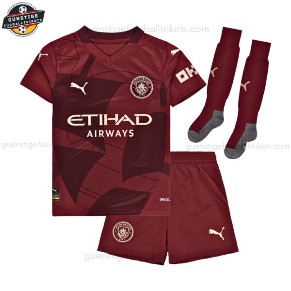 Manchester City Drittes Trikot-Set für Kinder 2024/25