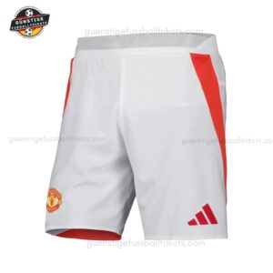 Manchester United Heim Fußballtrikot Shorts 24_25-front view