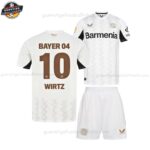 Bayer Leverkusen WIRTZ 10 Auswärtstrikot-Set für Kinder 2024/25