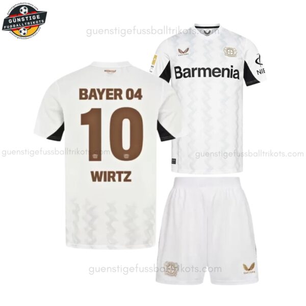 Bayer Leverkusen WIRTZ 10 Auswärtstrikot-Set für Kinder 2024/25