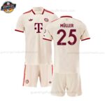 Bayern München MÜLLER 25 Drittes Trikot-Set für Kinder 2024/25