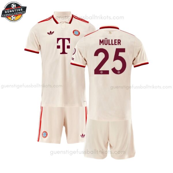Bayern München MÜLLER 25 Drittes Trikot-Set für Kinder 2024/25