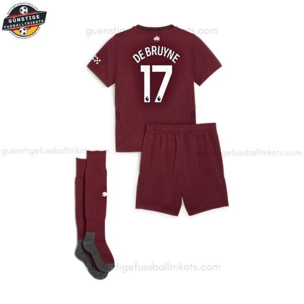 Manchester City DE BRUYNE 17 Drittes Trikot-Set für Kinder 2024/25