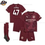 Manchester City FODEN 47 Drittes Trikot-Set für Kinder 2024/25