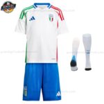 Italien Auswärtstrikot-Set für Kinder 2024/25