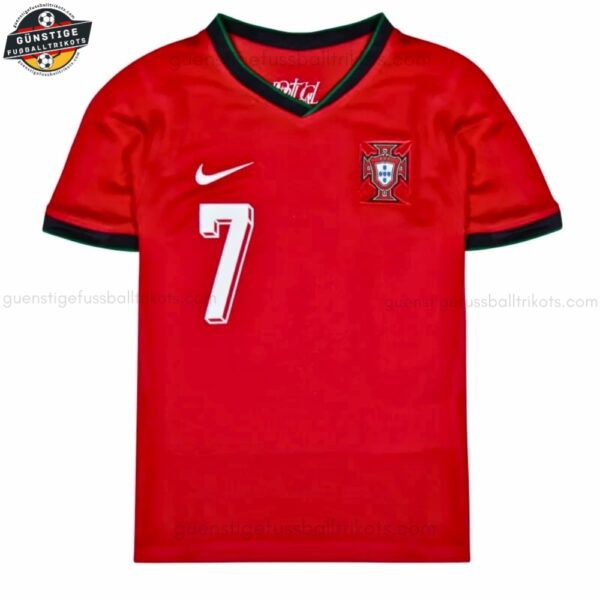 Portugal RONALDO 7 Heimtrikot-Set für Kinder 2024/25