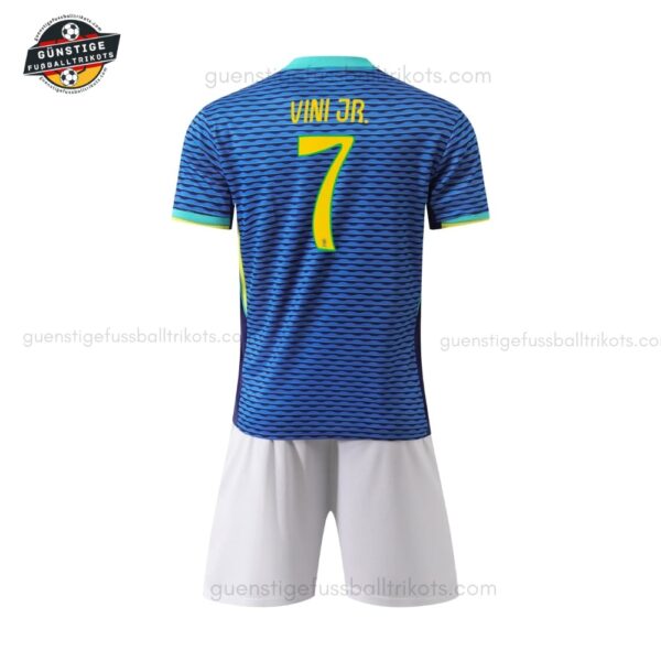 Brasilien Vini JR. 7 Auswärtstrikot-Set für Kinder 2024/25