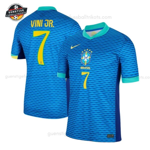 Brasilien Vini JR. 7 Auswärtstrikot-Set für Kinder 2024/25