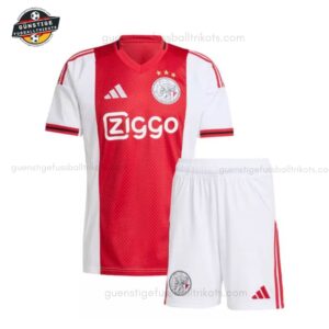 Ajax Heim Fußballtrikot Set für Kinder 2025/26