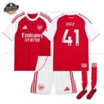 Arsenal RICE 41 Heimtrikot-Set für Kinder 2025/26