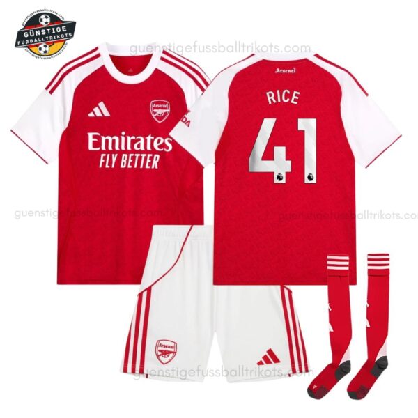 Arsenal RICE 41 Heimtrikot-Set für Kinder 2025/26