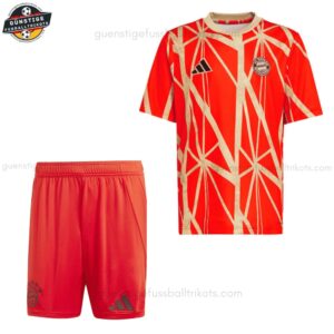 Bayern München Pre Match Fußballtrikot Kinder Set 2024/25