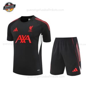 Liverpool Schwarzes Training-Set für Kinder 2025/26