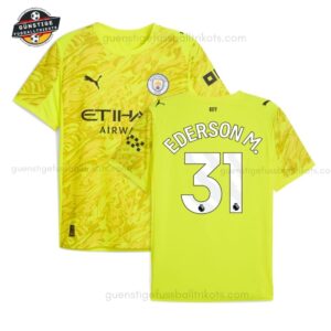 Manchester City EDERSON M. 31 Gelbes Torwarttrikot für Herren 2025/26