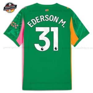 Manchester City EDERSON M. 31 Herren Grünes Torwart 25_26-back view