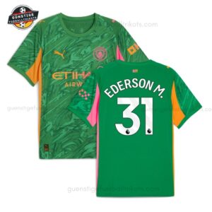 Manchester City EDERSON M. 31 Grünes Torwarttrikot für Herren 2025/26