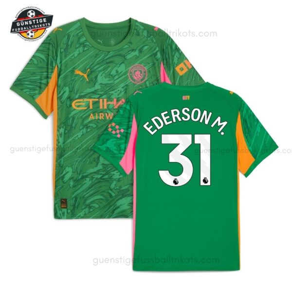 Manchester City EDERSON M. 31 Grünes Torwarttrikot für Herren 2025/26