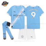 Manchester City HAALAND 9 Heimtrikot-Set für Kinder 2025/26