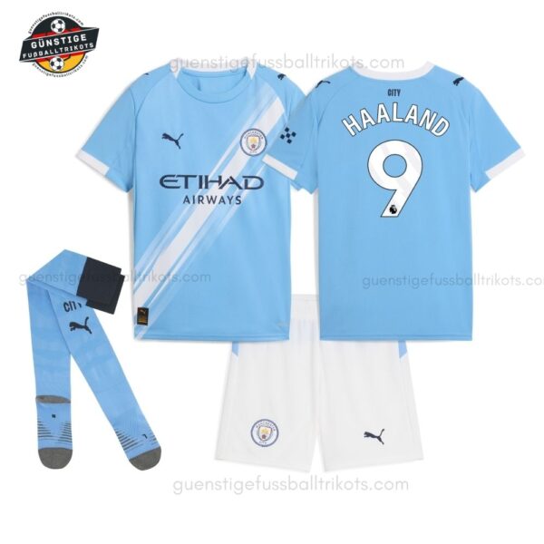 Manchester City HAALAND 9 Heimtrikot-Set für Kinder 2025/26