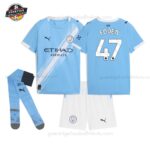 Manchester City FODEN 47 Heimtrikot-Set für Kinder 2025/26
