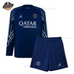 Paris Saint Germain Jordan Viertes Langarmtrikot-Set für Kinder 2024/25