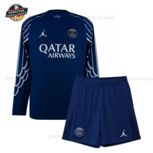 Paris Saint Germain Jordan Viertes Langarmtrikot-Set für Kinder 2024/25
