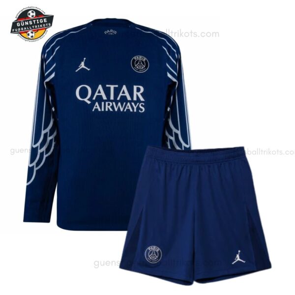 Paris Saint Germain Jordan Viertes Langarmtrikot-Set für Kinder 2024/25