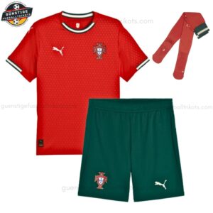 Portugal HeimFußballtrikot Kinder Set 2025/26