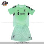Liverpool Grünes Torwarttrikot-Set für Kinder 2025/26