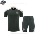 Chelsea Dunkelgrünes Training-Set für Kinder 2025/26