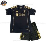 Liverpool Sonderedition Schwarzes-Set für Kinder 2025/26