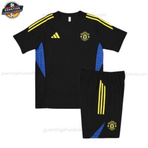 Manchester United Schwarzes Training-Set für Kinder 2025/26
