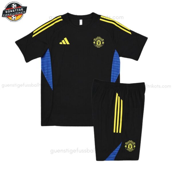 Manchester United Schwarzes Training-Set für Kinder 2025/26