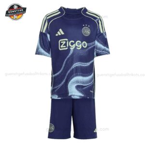 Ajax Auswärt Fußballtrikot Set für Kinder 2025/26