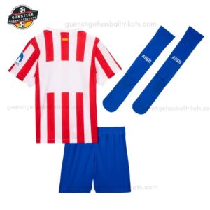 Atletico Madrid Heim Kinder Set 25_26 - back view with socks