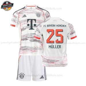 Bayern München MÜLLER 25 Auswärtstrikot-Set für Kinder 2025/26