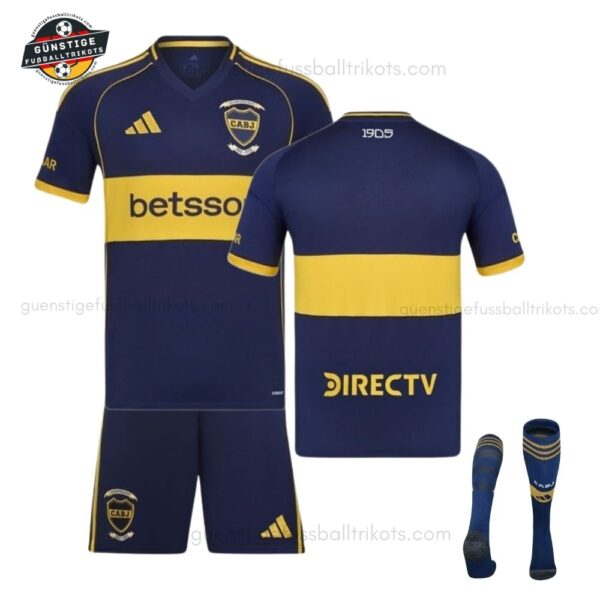 Boca Juniors Heim Fußballtrikot Set für Kinder 2025/26