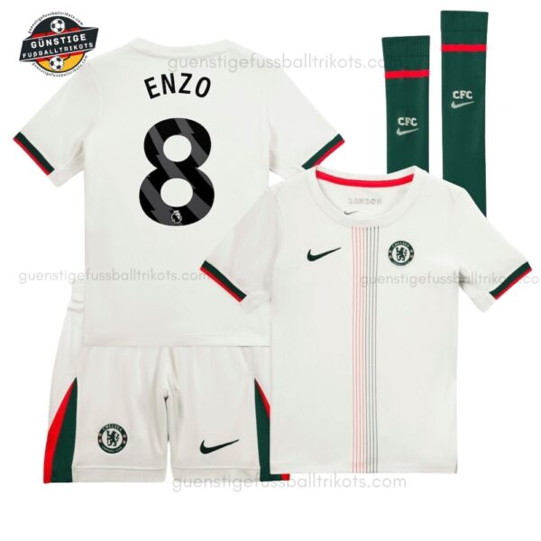 Chelsea ENZO 8 Auswärtstrikot-Set für Kinder 2025/26
