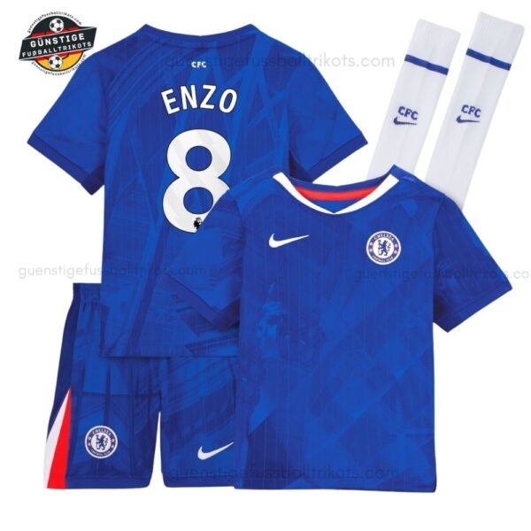 Chelsea ENZO 8 Heimtrikot-Set für Kinder 2025/26