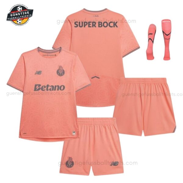FC Porto Auswärts Fußballtrikot Set für Kinder 2025/26
