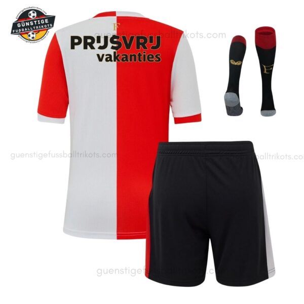 Feyenoord Heim Fußballtrikot Set für Kinder 2025/26