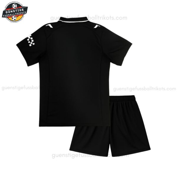 Manchester City Schwarzes Drittes Trikot-Set für Kinder 2025/26