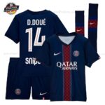 Paris Saint Germain D.DOUÉ 14 Heimtrikot-Set für Kinder 2025/26