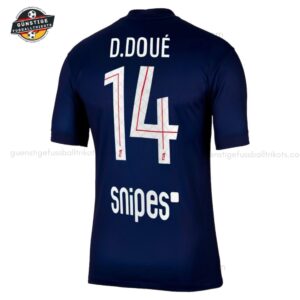 Paris Saint-Germain D.Doue 14 Herren Heimtrikot 25_26-back view