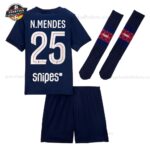 Paris Saint Germain N.MENDES 25 Heimtrikot-Set für Kinder 2025/26