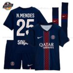 Paris Saint Germain N.MENDES 25 Heimtrikot-Set für Kinder 2025/26