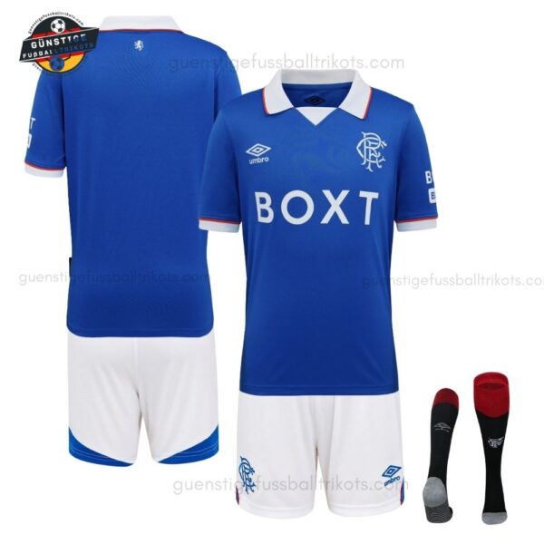 Castore Rangers Heimtrikot-Set für Kinder 2025/26