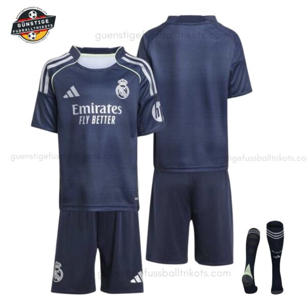 Real Madrid Auswärtstrikot-Set für Kinder 2025/26