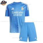 Real Madrid Torwart Blauer Set für Kinder 2025/26